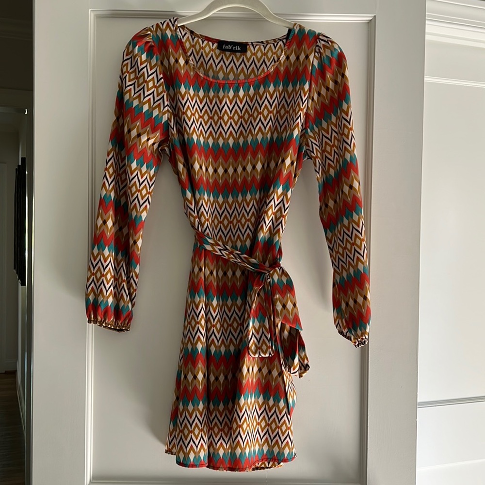 Aztec print dress